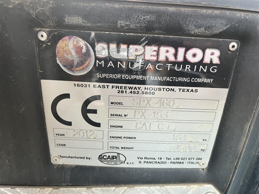 2012 Superior SPX-460 for Sale