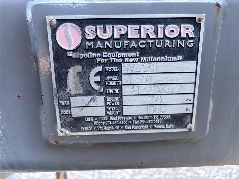 2015 Superior SVL-130 for Sale