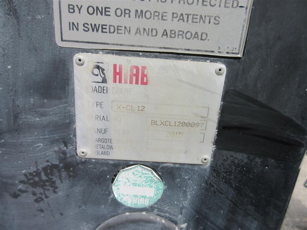 2015 HIAB X-CL12 for Sale