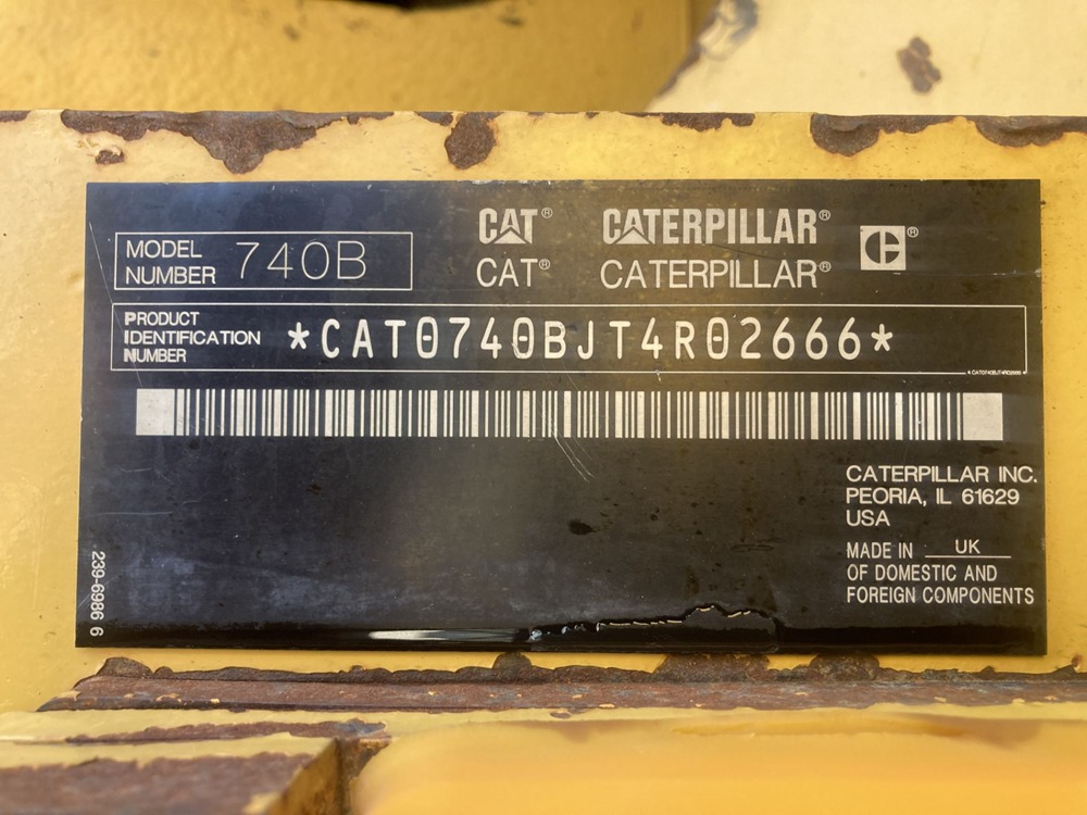 2014 Caterpillar 740B ktec for Sale