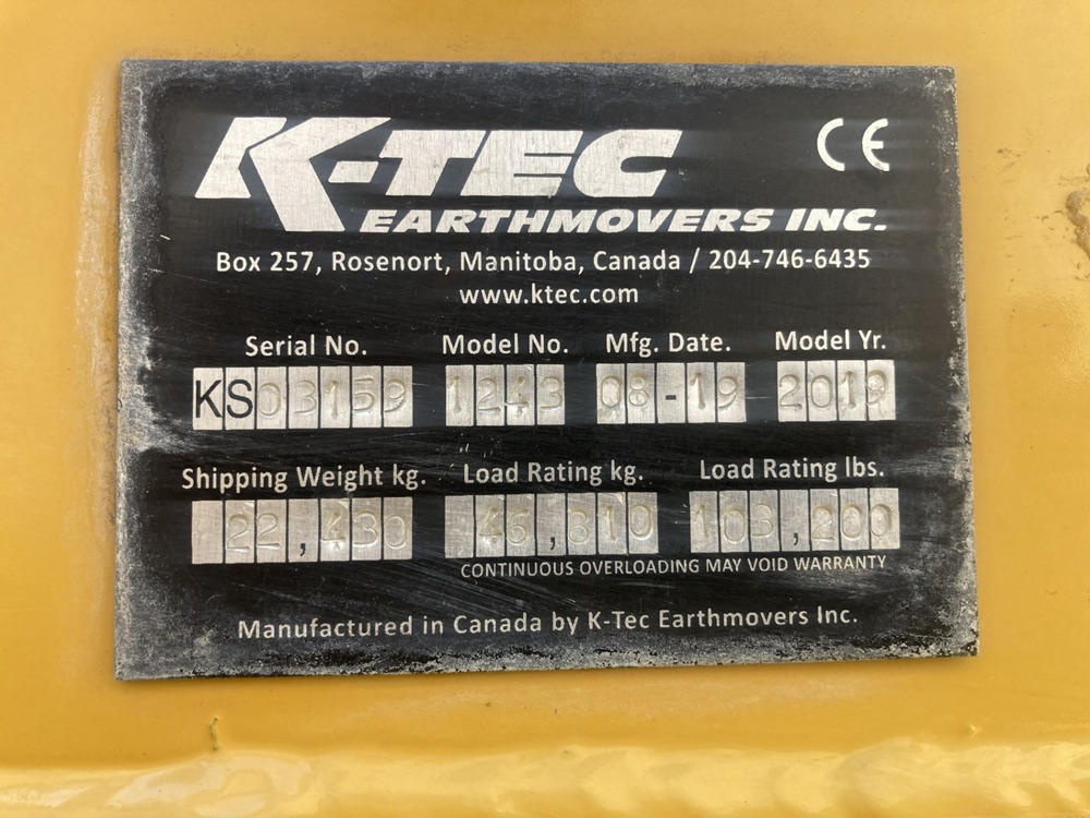 2019 K-Tec Earthmovers 1243ADT for Sale