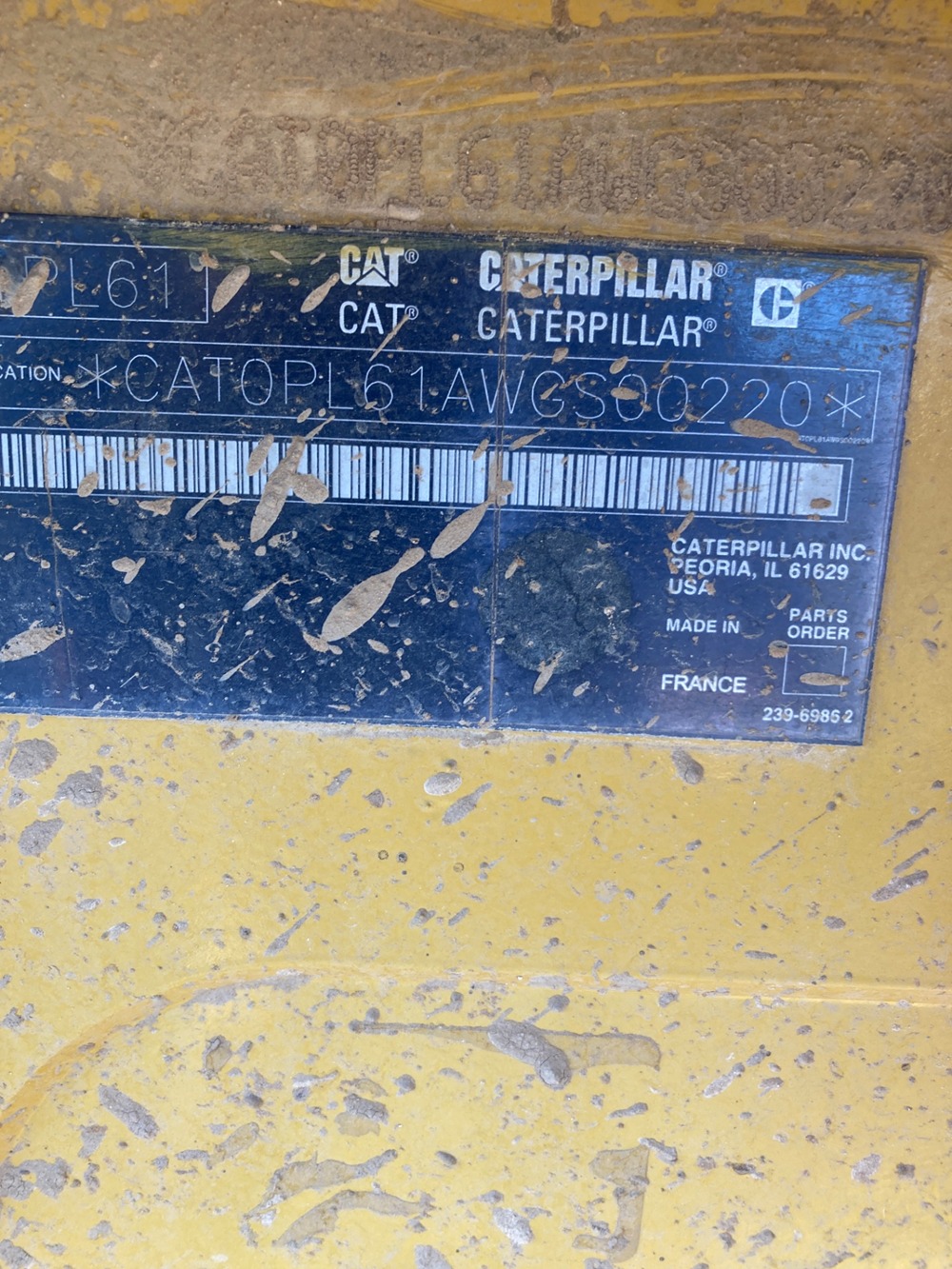 2012 Caterpillar PL61 for Sale