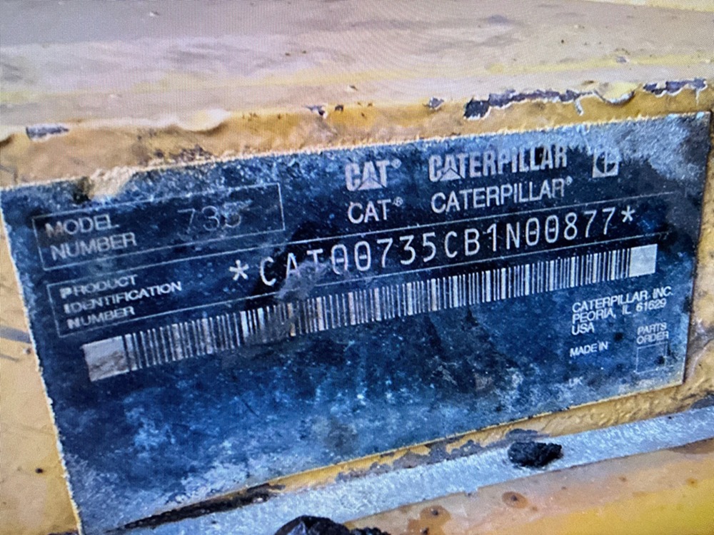 2007 Caterpillar 735 WT for Sale
