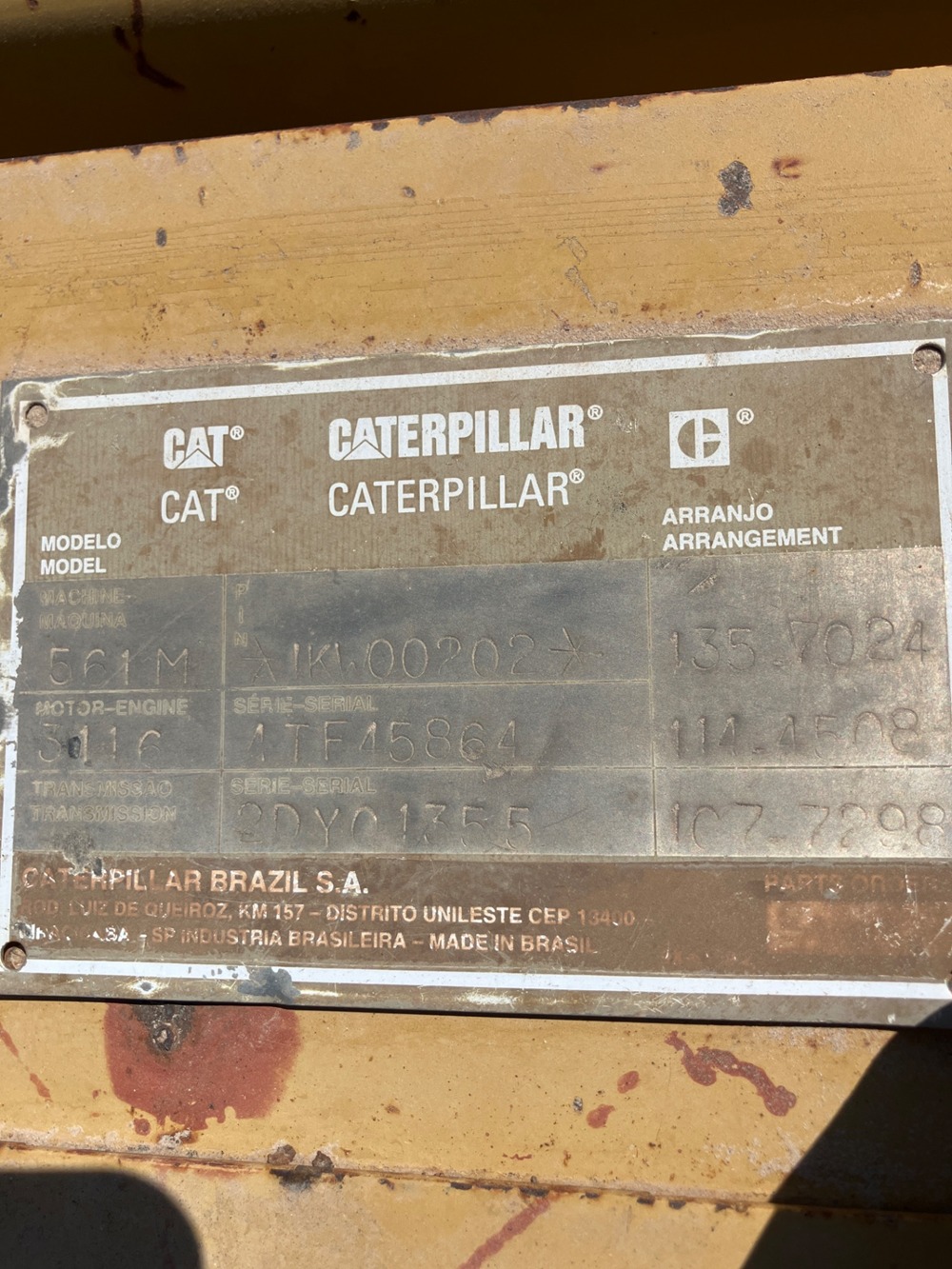 1998 Caterpillar 561M for Sale