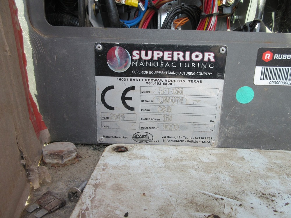 2014 Superior SFT-155 for Sale